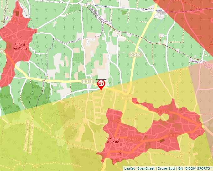 Carte Géoportail pour les drones de loisir