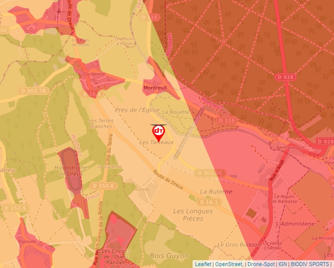 Carte Géoportail pour les drones de loisir