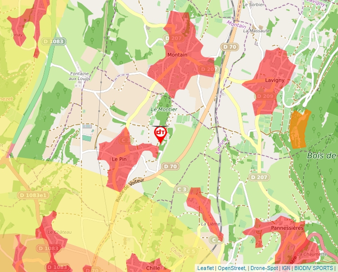 Carte Géoportail pour les drones de loisir