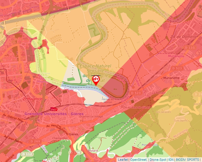 Carte Géoportail pour les drones de loisir