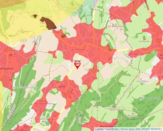 Carte Géoportail pour les drones de loisir