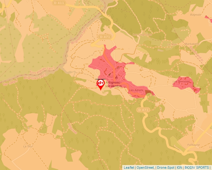 Carte Géoportail pour les drones de loisir