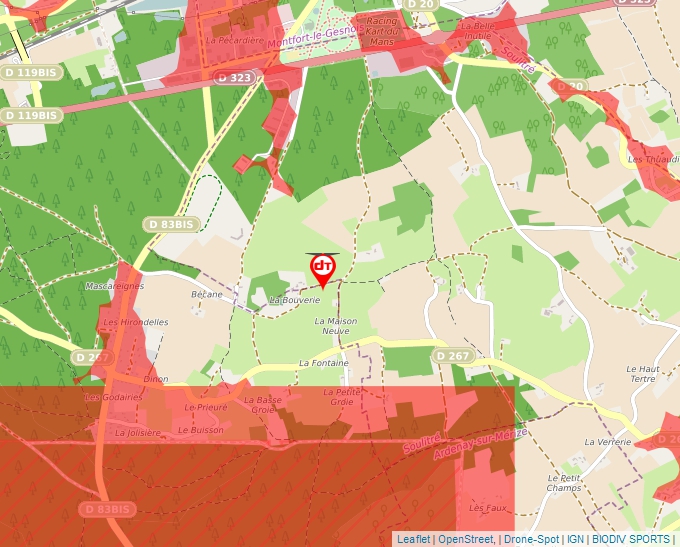 Carte Géoportail pour les drones de loisir