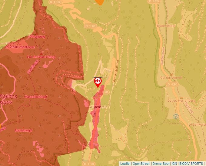 Carte Géoportail pour les drones de loisir