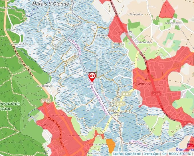 Carte Géoportail pour les drones de loisir