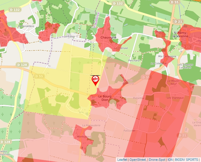 Carte Géoportail pour les drones de loisir