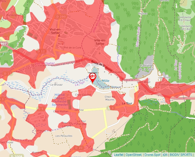 Carte Géoportail pour les drones de loisir