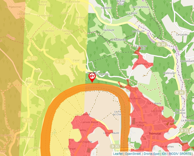 Carte Géoportail pour les drones de loisir