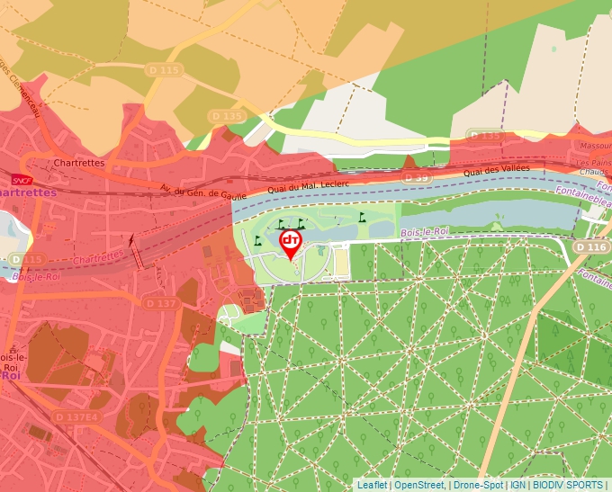 Carte Géoportail pour les drones de loisir