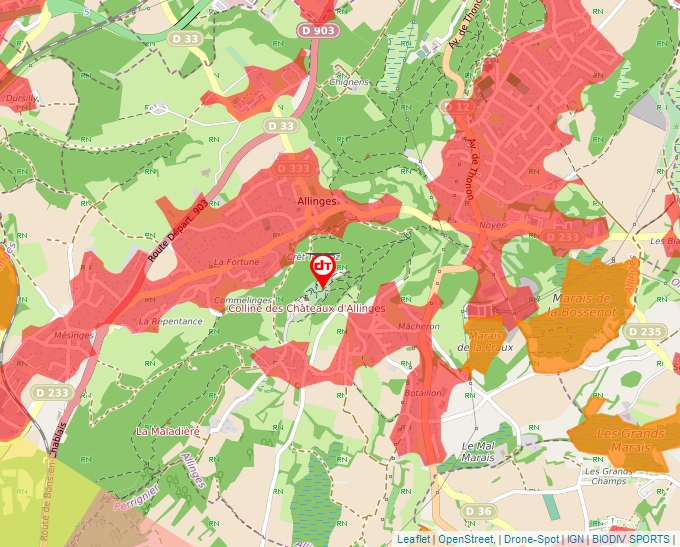 Carte Géoportail pour les drones de loisir