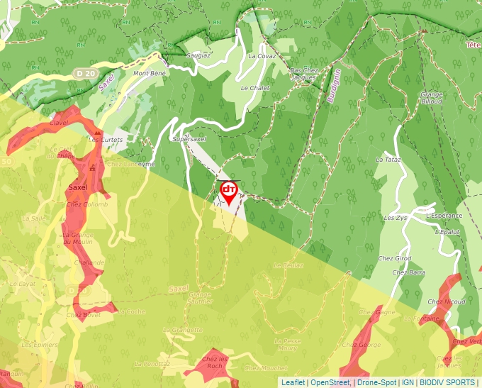 Carte Géoportail pour les drones de loisir