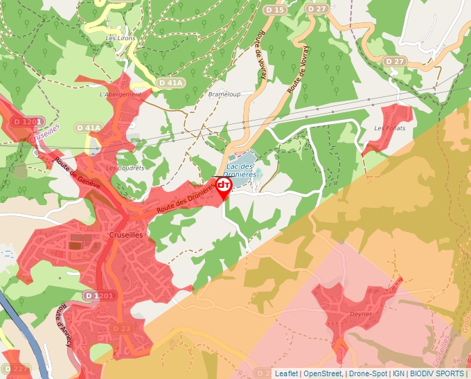 Carte Géoportail pour les drones de loisir