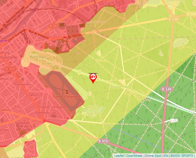 Carte Géoportail pour les drones de loisir