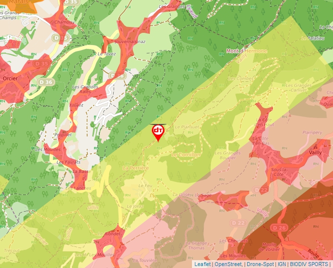 Carte Géoportail pour les drones de loisir