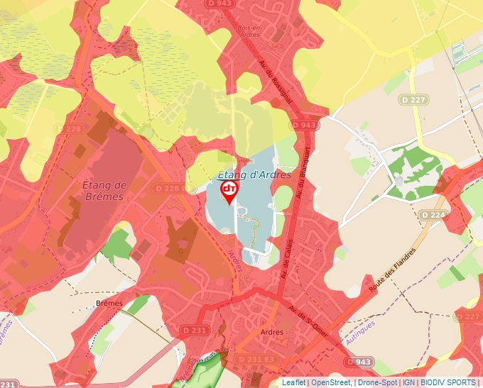 Carte Géoportail pour les drones de loisir