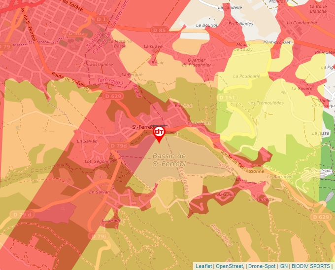 Carte Géoportail pour les drones de loisir