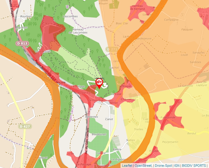 Carte Géoportail pour les drones de loisir