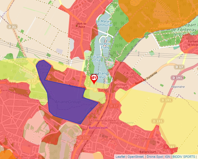 Carte Géoportail pour les drones de loisir