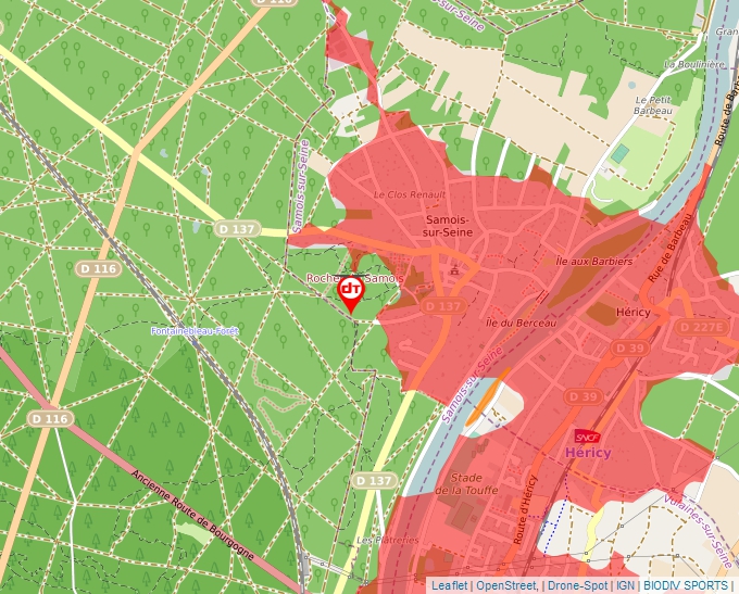 Carte Géoportail pour les drones de loisir