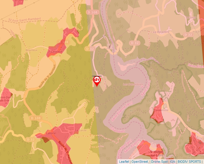 Carte Géoportail pour les drones de loisir