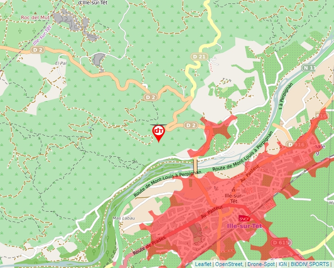 Carte Géoportail pour les drones de loisir