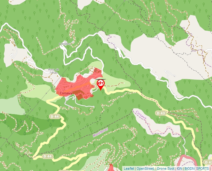 Carte Géoportail pour les drones de loisir