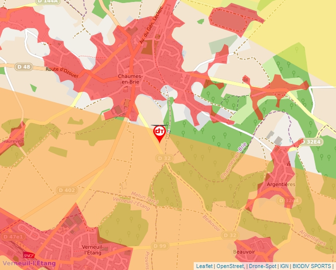 Carte Géoportail pour les drones de loisir