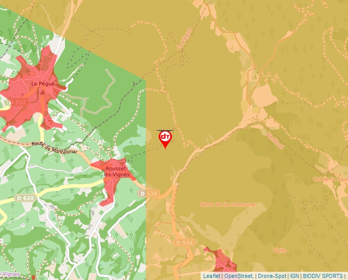 Carte Géoportail pour les drones de loisir