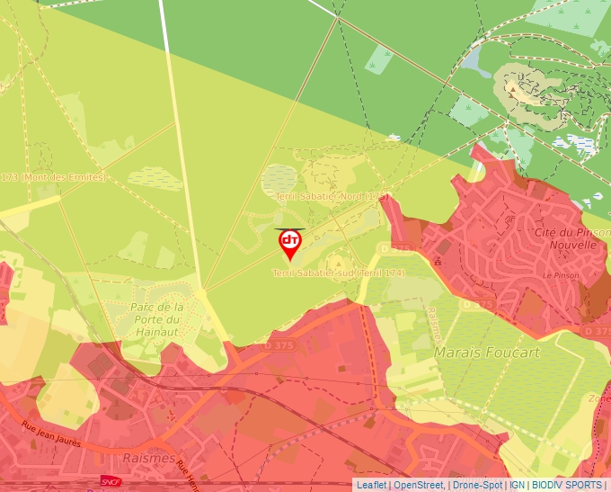 Carte Géoportail pour les drones de loisir