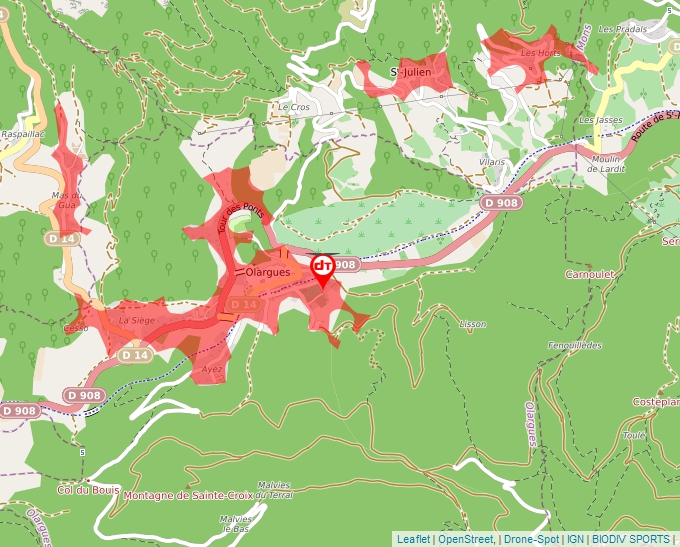 Carte Géoportail pour les drones de loisir