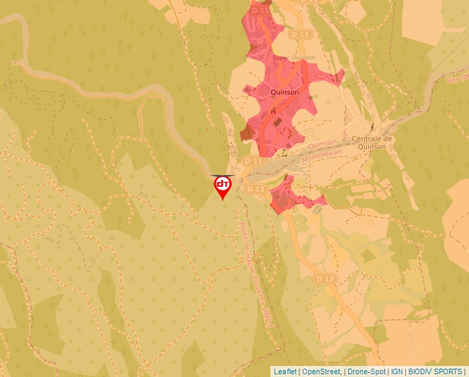 Carte Géoportail pour les drones de loisir