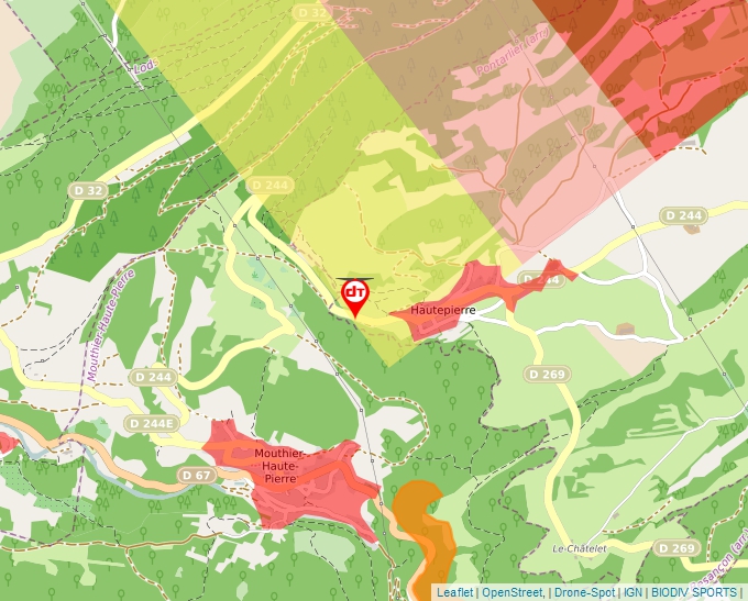 Carte Géoportail pour les drones de loisir