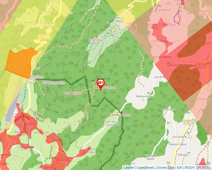 Carte Géoportail pour les drones de loisir