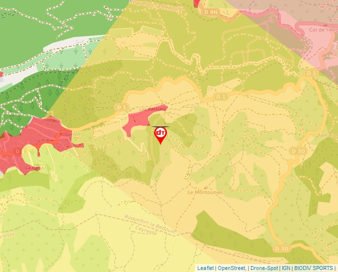 Carte Géoportail pour les drones de loisir