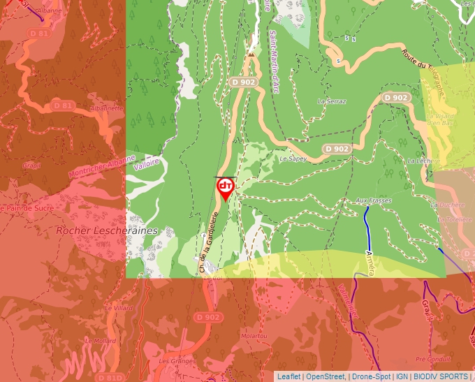 Carte Géoportail pour les drones de loisir