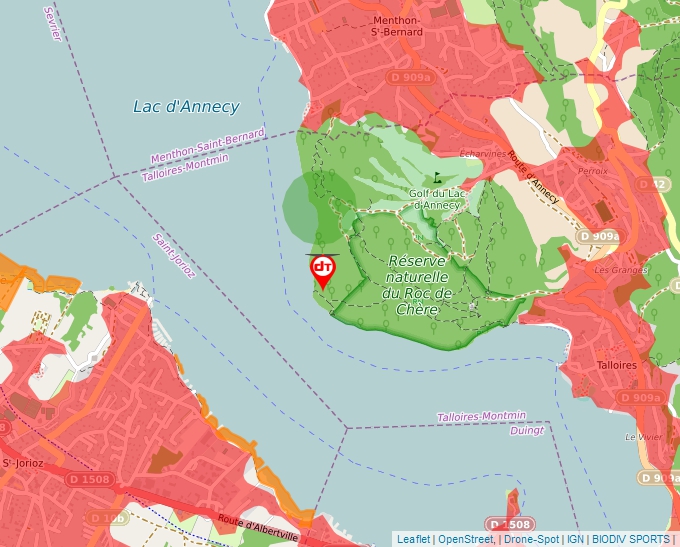 Carte Géoportail pour les drones de loisir