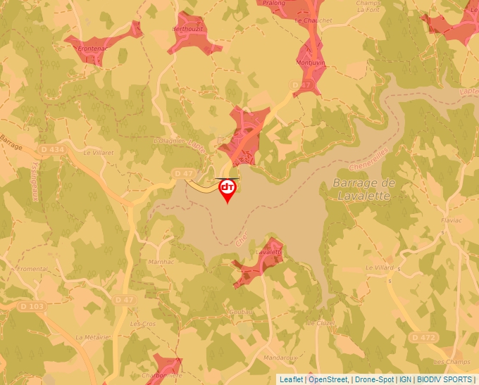 Carte Géoportail pour les drones de loisir