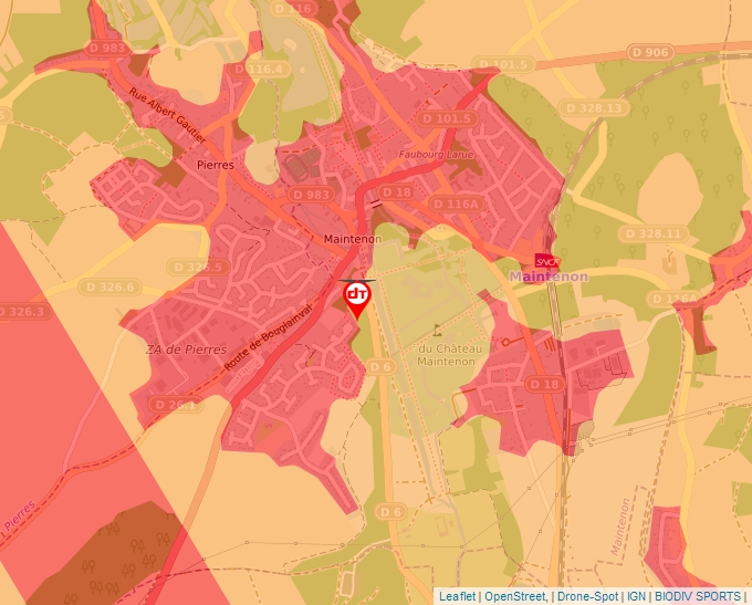 Carte Géoportail pour les drones de loisir