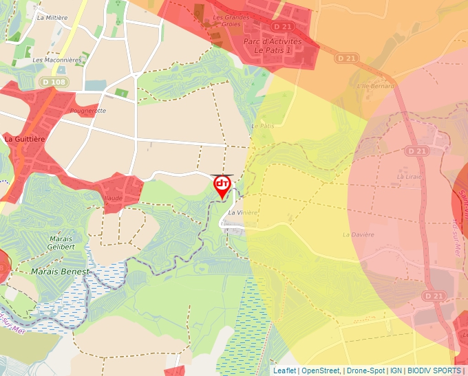 Carte Géoportail pour les drones de loisir