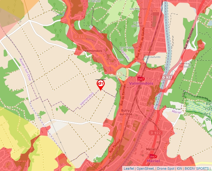 Carte Géoportail pour les drones de loisir