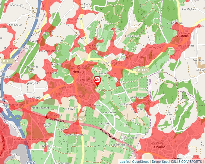 Carte Géoportail pour les drones de loisir