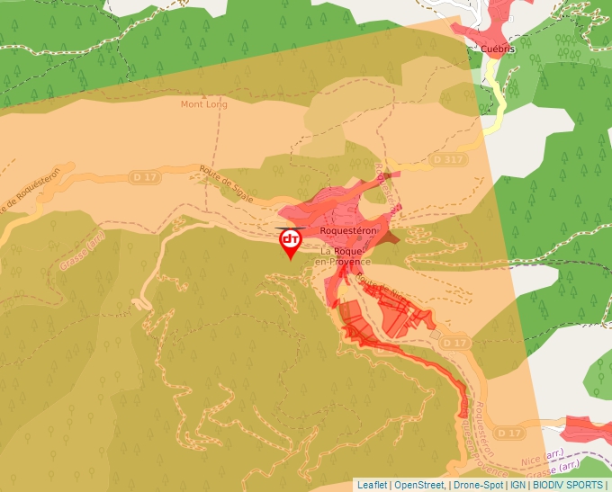 Carte Géoportail pour les drones de loisir