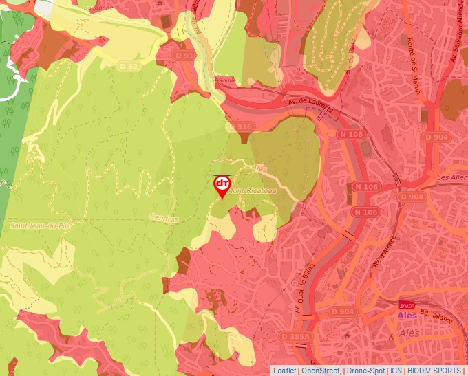 Carte Géoportail pour les drones de loisir