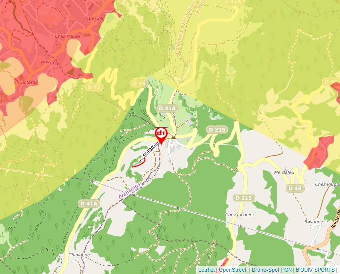 Carte Géoportail pour les drones de loisir