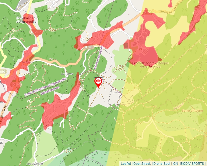 Carte Géoportail pour les drones de loisir