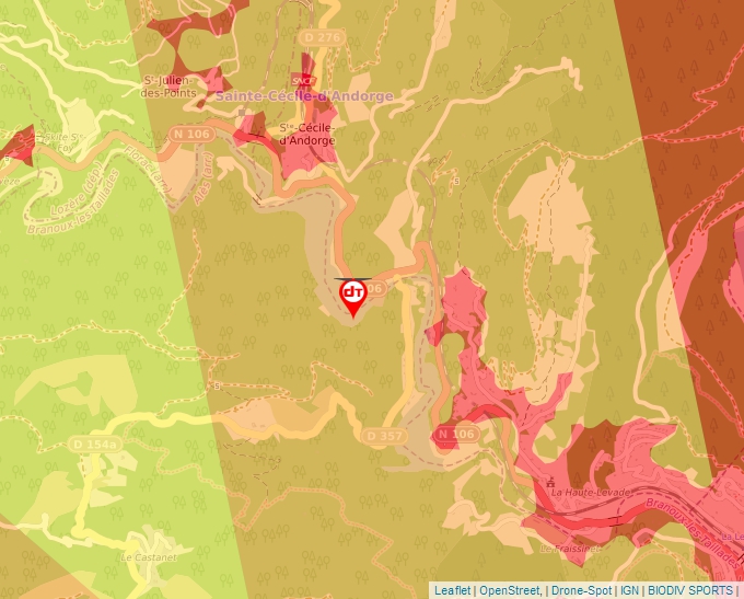 Carte Géoportail pour les drones de loisir