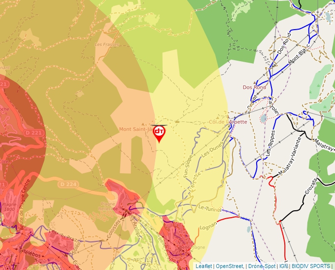 Carte Géoportail pour les drones de loisir