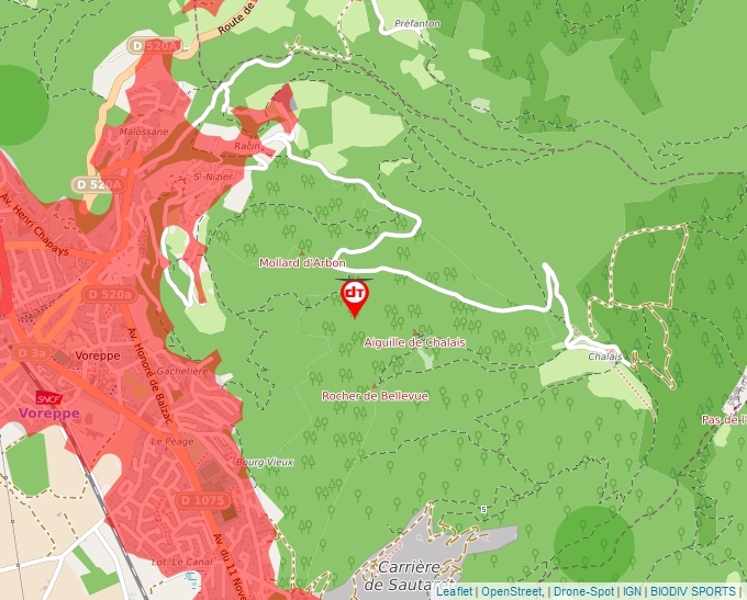 Carte Géoportail pour les drones de loisir