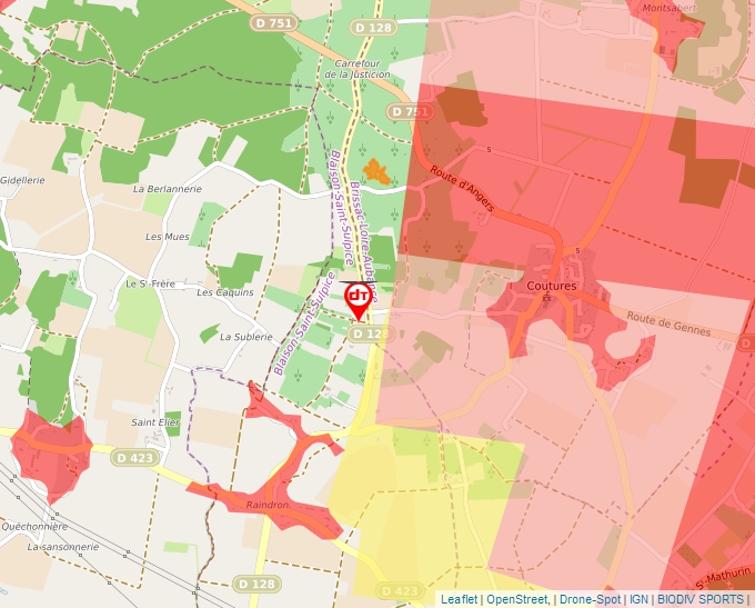 Carte Géoportail pour les drones de loisir