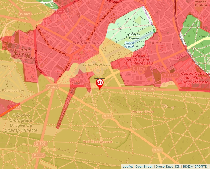 Carte Géoportail pour les drones de loisir